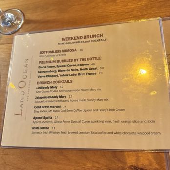 Land Ocean Restaurant Folsom - Menu - Steakhouses Near Me - Folsom, California