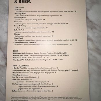 Bestia - Menu - Italian Near Me - Los Angeles, California