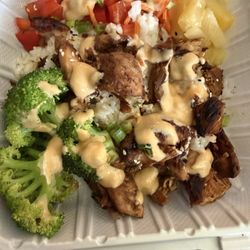 The Spar Restaurant & Bar - Honey Ginger Bowl with an awesome sauce