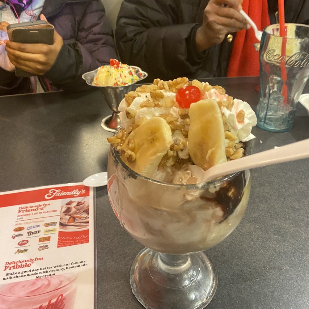 Friendly's - Ice cream called jimmy something lol similar to a banana boat. - Breakfast & Brunch Near Me - Norwood, Massachusetts