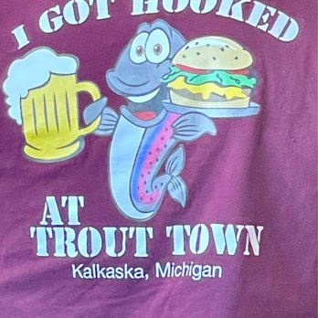 Trout Town Tavern & Eatery - Staff t shirt - American Near Me - Kalkaska, Michigan Trout Town Tavern & Eatery - Staff t shirt - American Near Me - Kalkaska, Michigan