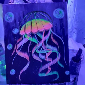 Purple Easel - Jelly Glow - Paint & Sip Near Me - Ontario, California Purple Easel - Jelly Glow - Paint & Sip Near Me - Ontario, California
