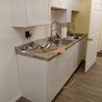Ridans Home Maintenance - New sink installation after installing new cabinets and countertops. - Plumbing Near Me - Moscow, Maine Ridans Home Maintenance - New sink installation after installing new cabinets and countertops. - Plumbing Near Me - Moscow, Maine