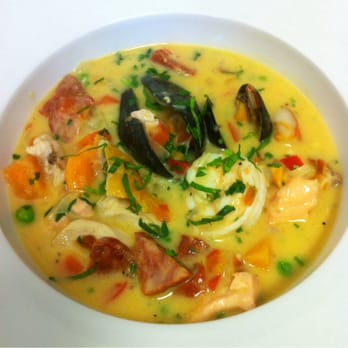 Mugshot Cafe - Toni's cielo, terra e mare seafood chowder - Cafes Near Me - Kilkenny, KK Mugshot Cafe - Toni's cielo, terra e mare seafood chowder - Cafes Near Me - Kilkenny, KK