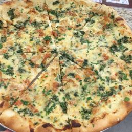 Shrimp Alfredo Pizza
