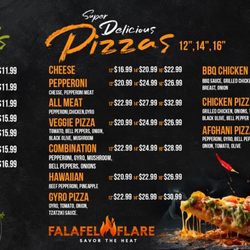 Falafel Flare - Menu
