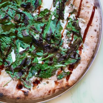 The Upper Crust - The Spinach - Baby spinach, fresh mozzarella cheese, pecorino romano,
goat cheese, herbs, and a balsamic reduction. - Pizza Near Me - Gettysburg, Pennsylvania The Upper Crust - The Spinach - Baby spinach, fresh mozzarella cheese, pecorino romano,
goat cheese, herbs, and a balsamic reduction. - Pizza Near Me - Gettysburg, Pennsylvania