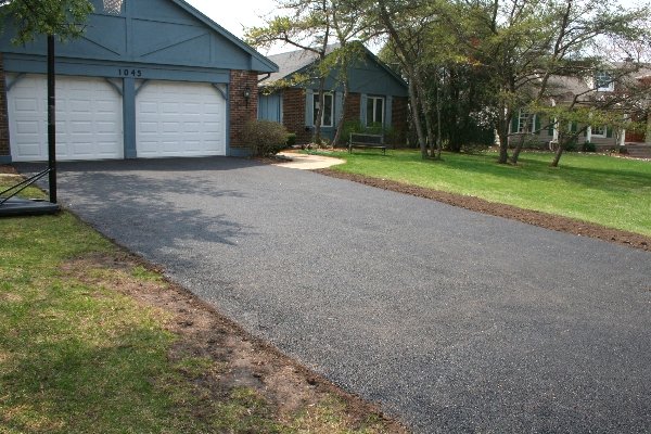 Finished driveway
