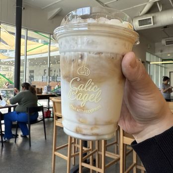 Calic Bagel - Biscoff Latte - Bagels Near Me - Los Angeles, California