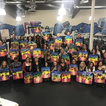 Sip-N-Paint - MEDIAIMAGES Studio - AnatoME Fitness Event - Paint & Sip Near Me - Pomona, California