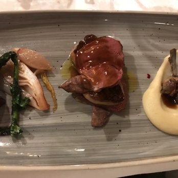 Tivoli - Pigeon confit with foie gras and celery sauce - Italian Near Me - Cortina D'ampezzo, BL Tivoli - Pigeon confit with foie gras and celery sauce - Italian Near Me - Cortina D'ampezzo, BL