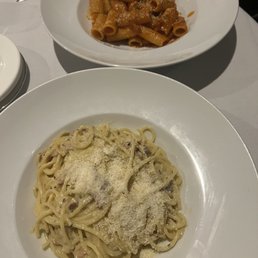 Spaghetti Carbonara, Rigatoni Amatriciana Spaghetti Carbonara, Rigatoni Amatriciana