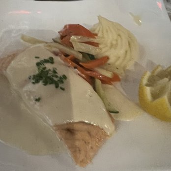 Tradition Restaurant - Salmon main course. - French Near Me - Deerfield Beach, Florida