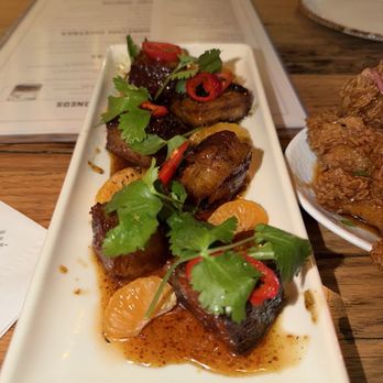 Haywire - CRISPY PORK BELLY BITES - New American Near Me - Dallas, Texas