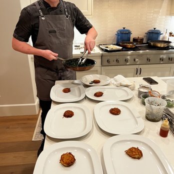 Adam Small Cooks - Adam plating dinner - Personal Chefs Near Me Adam Small Cooks - Adam plating dinner - Personal Chefs Near Me