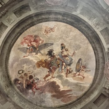 Palazzo Pallavicini - A ceiling of a gallery room in the Palazzo Pallavicini 11/9/23 - Art Museums Near Me - Bologna, BO Palazzo Pallavicini - A ceiling of a gallery room in the Palazzo Pallavicini 11/9/23 - Art Museums Near Me - Bologna, BO