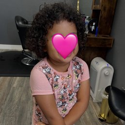 3 year old, curly hair cut