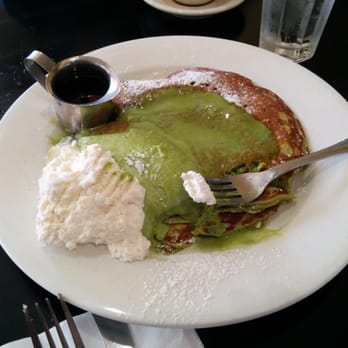 Bea Bea's - Green Tea pancakes - taste better than they look! - Coffee & Tea Near Me - Burbank, California Bea Bea's - Green Tea pancakes - taste better than they look! - Coffee & Tea Near Me - Burbank, California