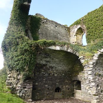 Ballycarbery Castle - View from behind the castle - Landmarks & Historical Buildings Near Me - Ballycarbery East, Kentucky