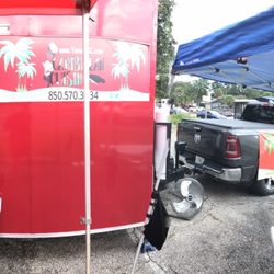 Caribbean Cuisine - Panoramic view.