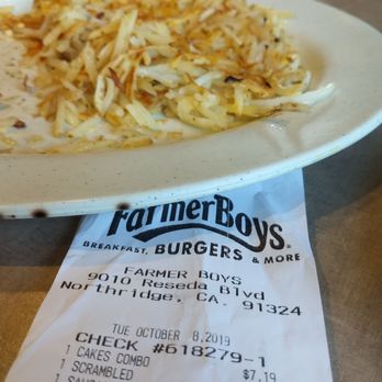 Farmer Boys - As you can see. It Slightly brown. Not Crispy. The other half was barely ok. - Breakfast & Brunch Near Me - Northridge, California