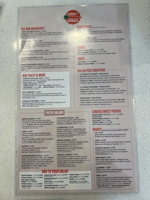 Menu photo 2 Carrot Express Aventura, FL