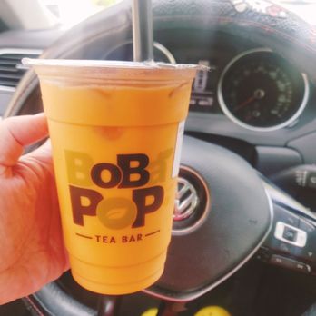 BoBaPoP Tea Bar - Kentlands - Thai Milk Tea with pearls. - Bubble Tea Near Me - Gaithersburg, Maryland