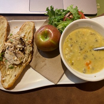 Panera Bread - Chicken Salad Sandwich and Wild Chicken and Rice Soup - Sandwiches Near Me - Atlanta, Georgia Panera Bread - Chicken Salad Sandwich and Wild Chicken and Rice Soup - Sandwiches Near Me - Atlanta, Georgia