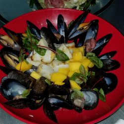 Mussels were great! It was new to me with the mangos in the middle and the squid, but it was one of my favorites!