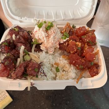 Da Poke Boyz - Poke bowl with crab salad, Hawaiian style & Taegu poke. - Poke Near Me - Kapolei, Hawaii