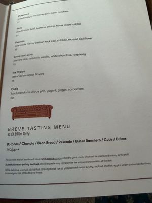 Menu photo 1 Valle Oceanside, CA