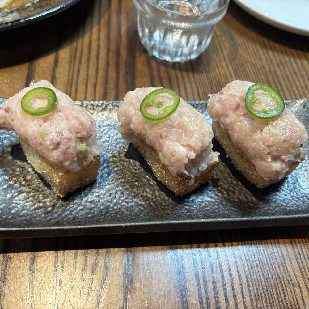 Ukiah - Hamachi crispy rice - Japanese Near Me - Asheville, North Carolina Ukiah - Hamachi crispy rice - Japanese Near Me - Asheville, North Carolina