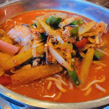 Seoul Garden - Jjamppong (Korean Spicy Seafood Noodle Soup) - Korean Near Me - Nashville, Tennessee