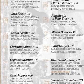 The Blind Rabbit - Menu on 12.22.2021 - Cocktail Bars Near Me - Anaheim, California The Blind Rabbit - Menu on 12.22.2021 - Cocktail Bars Near Me - Anaheim, California