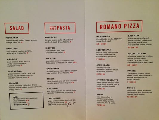 Menu photo 4 Levetto Toronto, ON