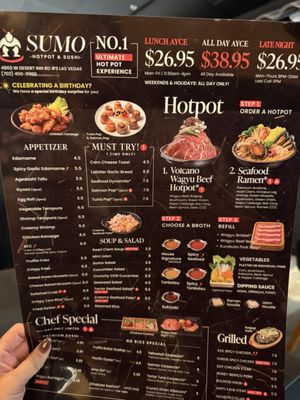 Menu photo 3 Sumo Hotpot and Sushi Las Vegas, NV Menu photo 3 Sumo Hotpot and Sushi Las Vegas, NV
