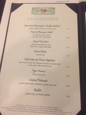 Menu photo 5 Lynn's Bistro Kirkland, WA