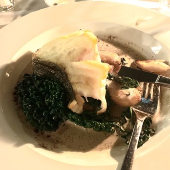 Le Fumoir - OMG Cod with Jerusalem artichokes and I think radicchio or kale, either or it was wonderful. Wanted to lick the plate good! - Lounges Near Me - Paris, 75