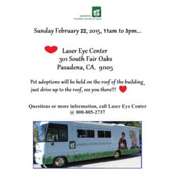 Laser Eye Center - Pet Adoption Day!