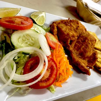 El Fogon Restaurant - bread chicken - pachuga enpanizada con tostones - Colombian Near Me - Trenton, New Jersey El Fogon Restaurant - bread chicken - pachuga enpanizada con tostones - Colombian Near Me - Trenton, New Jersey