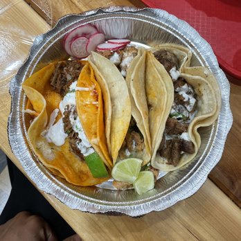 Jauja Mexican Kitchen - Birria Taco. (Single taco), Chicken Mexican Taco, Steak Taco - Tacos Near Me - Brooklyn, New York