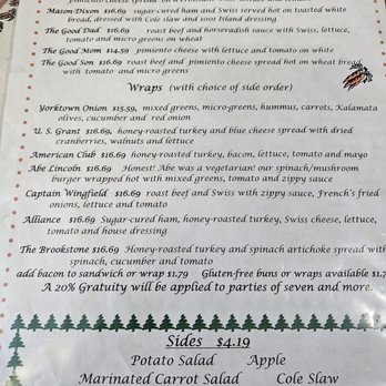 Carrot Tree Kitchens - Side A of menu - American Near Me - Yorktown, Virginia Carrot Tree Kitchens - Side A of menu - American Near Me - Yorktown, Virginia