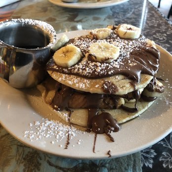 Sky Blue Cafe - Stuffed French Toast Pancakes - Banana & Nutella - Coffee & Tea Near Me - Nashville, Tennessee Sky Blue Cafe - Stuffed French Toast Pancakes - Banana & Nutella - Coffee & Tea Near Me - Nashville, Tennessee
