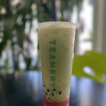 Teanery - Strawberry matcha with boba - Bubble Tea Near Me - Los Angeles, California Teanery - Strawberry matcha with boba - Bubble Tea Near Me - Los Angeles, California
