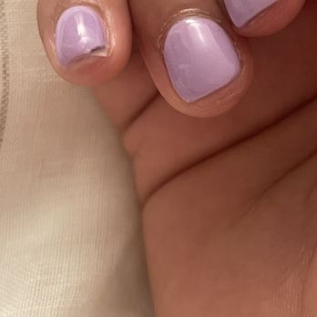 Bliss Nails & Spa 1 - chipping from the tips and uneven and thick. - Nail Salons Near Me - La Mesa, California