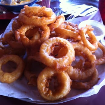 Texas Borders Bar & Grill - Mountain of onion rings. - American Near Me - Katy, Texas