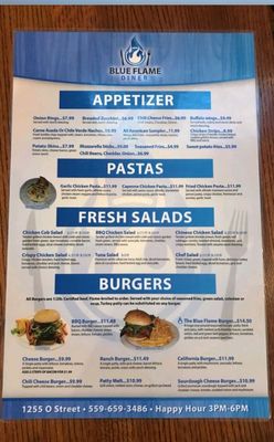 Menu photo 7 Blue Flame Diner Firebaugh, CA
