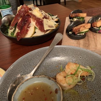 Susie Q - My last two prawns, the pork belly steam buns and pear prosciutto salad - Tapas Bars Near Me - Invercargill, STL Susie Q - My last two prawns, the pork belly steam buns and pear prosciutto salad - Tapas Bars Near Me - Invercargill, STL