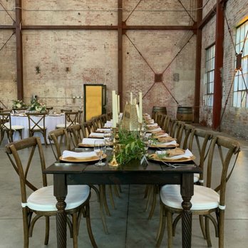 Old Sugar Mill - Farm Tables from American Vintage Rentals - Wineries Near Me - Clarksburg, California