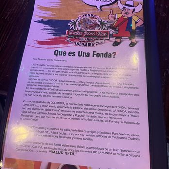 Fonda Dulce Jesus Mio - Menu - Colombian Near Me - Kissimmee, Florida